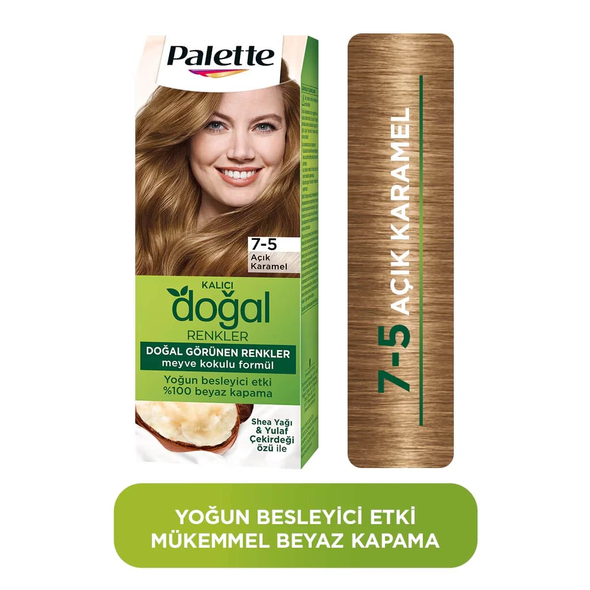 Palette Hair Dye Natural Colors 7-5 Light Caramel 1 pcs