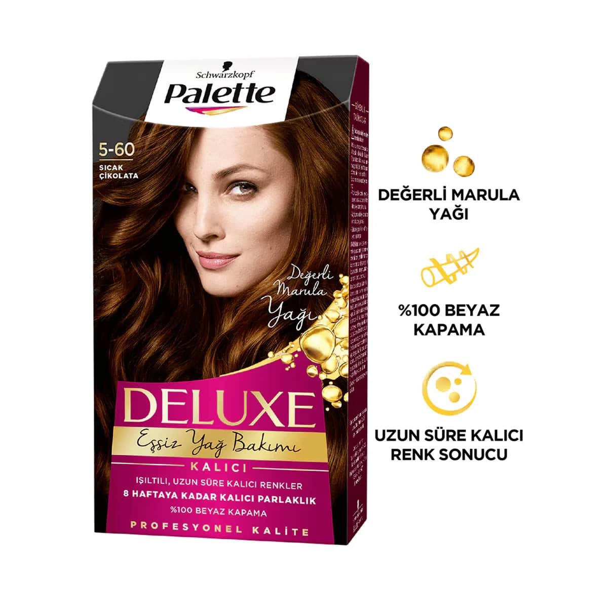 Palette Deluxe Hair Dye Hot Chocolate No: 5-60 50 ml