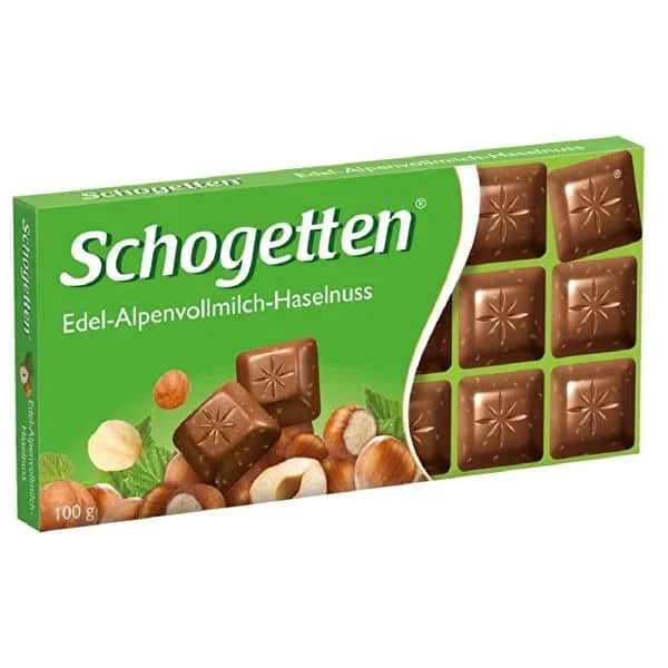 Schogetten Chocolate Alpine Milk &amp; Hazelnut 100 gr