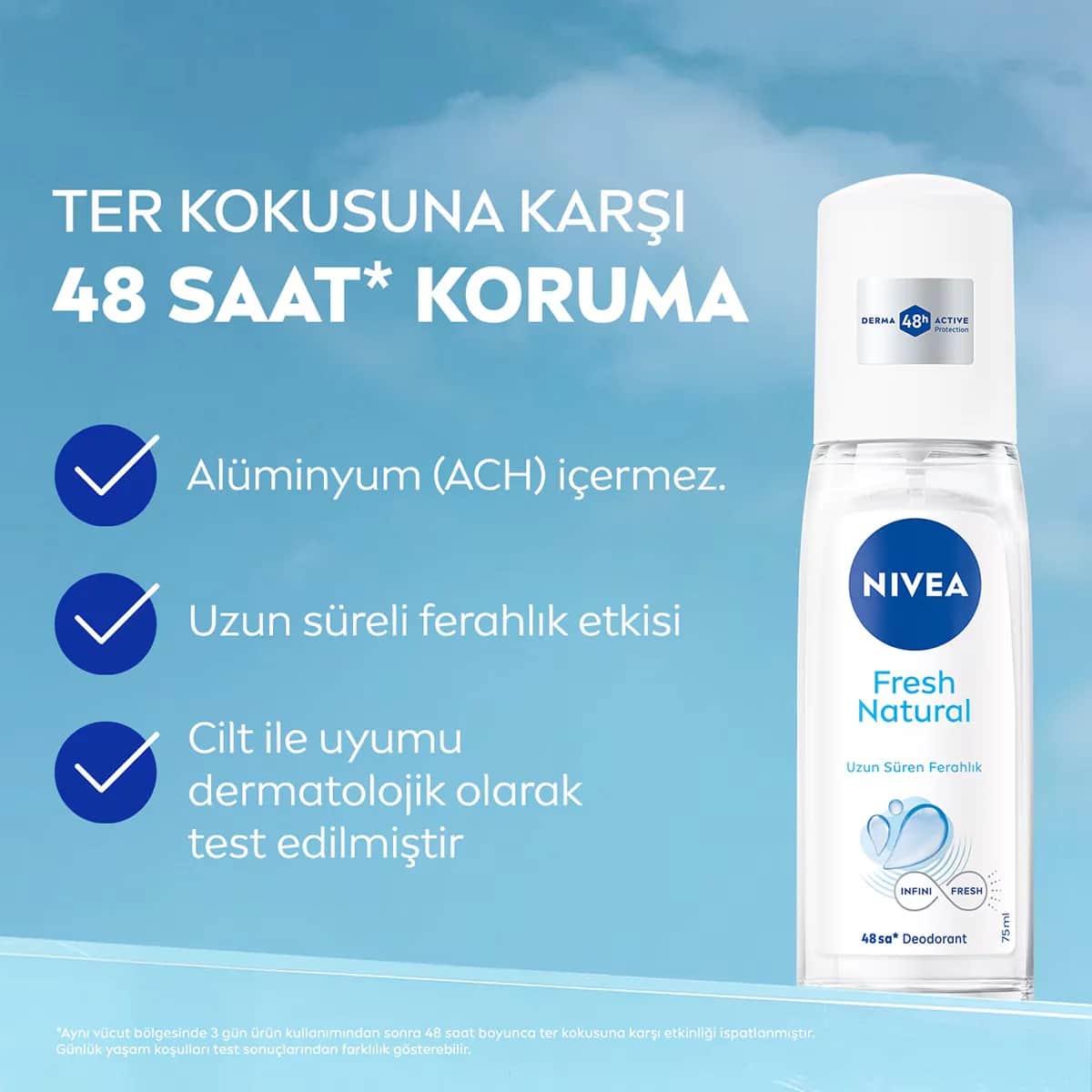 Nivea Fresh Natural Pump Spray 75 ml