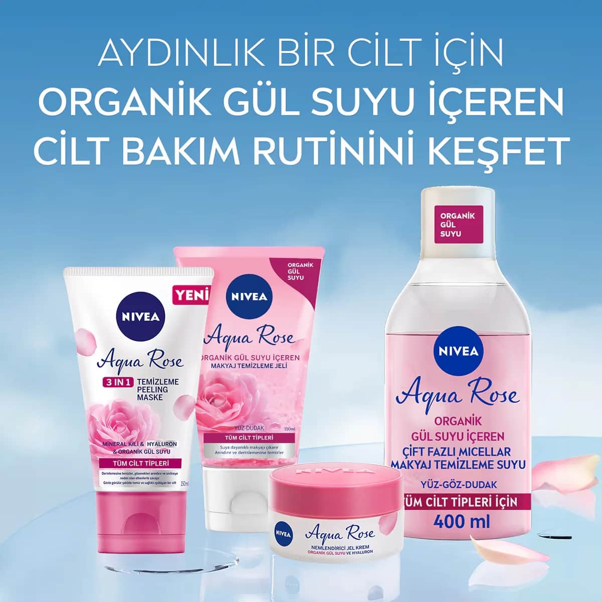 Nivea Aqua Rose Make-up Remover Gel 150 ml