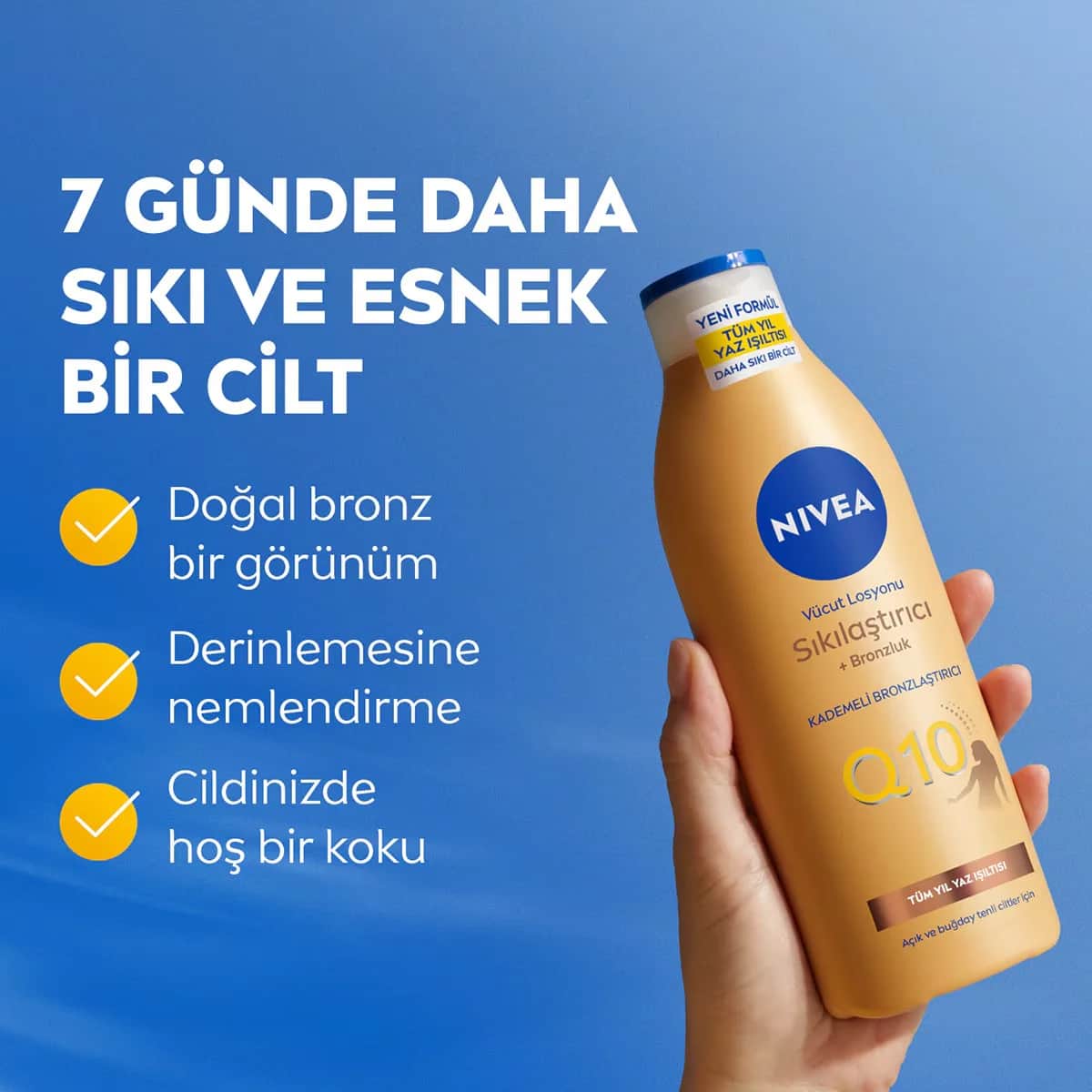 Nivea Q10 firming Tan Body Lotion 200 ml