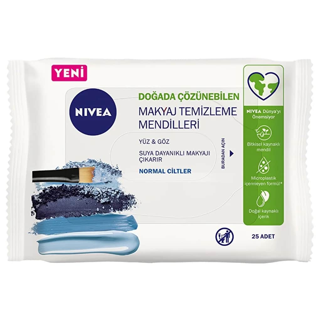 Nivea Make-up Remover Wipes 25 pcs (for Face, Eyes And Normal Skin)