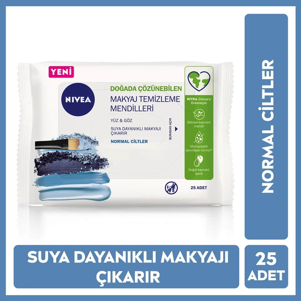 Nivea Make-up Remover Wipes 25 pcs (for Face, Eyes And Normal Skin)