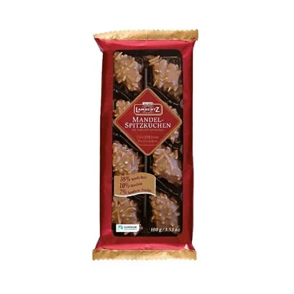 Lambertz Almond Chocolate Cake with Candied Fruit Peel - 100g