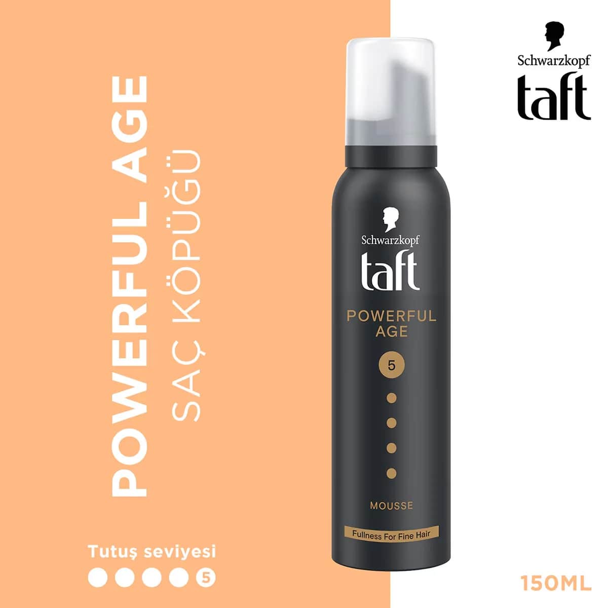 Taft Powerful Age Hair Mousse 150 ml