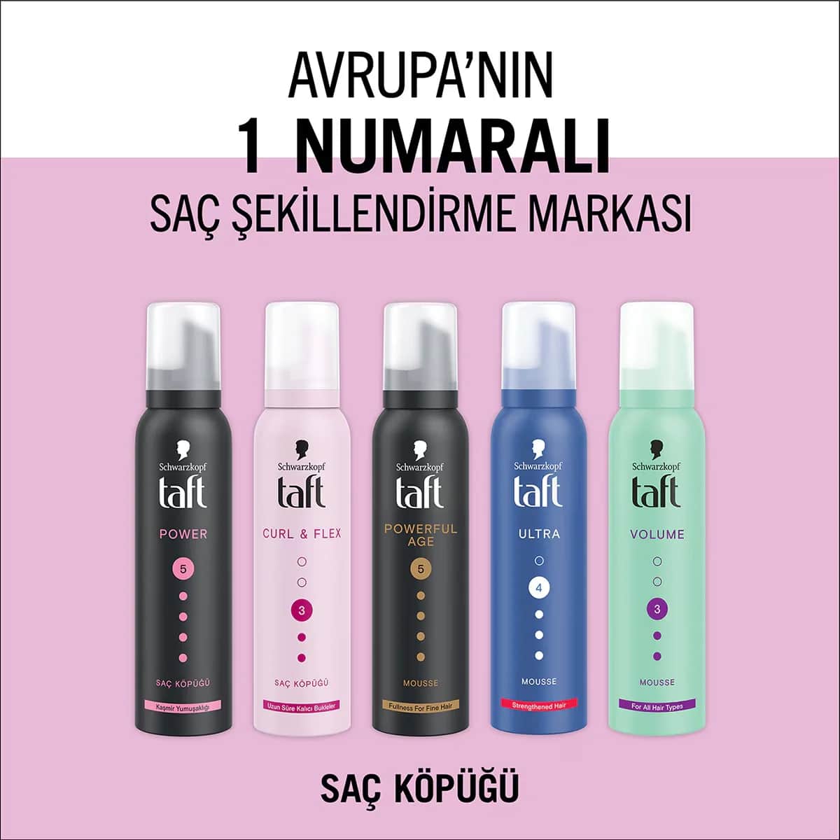 Taft Hair Mousse Curl &amp; Flex 150 ml