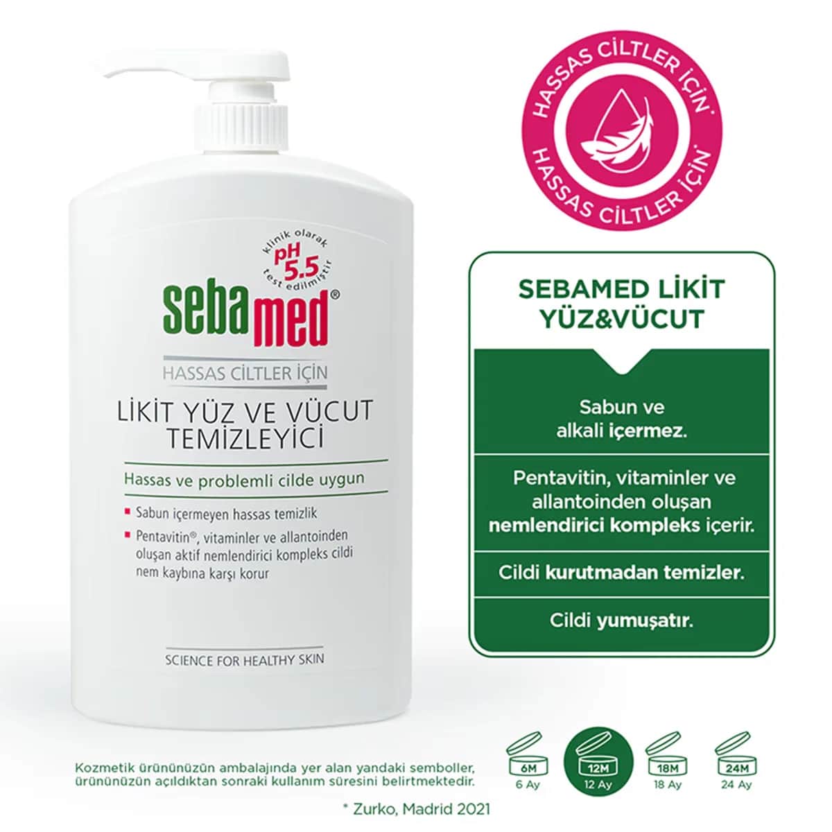 Sebamed Liquid Face And Body Cleansing Gel 1000 ml