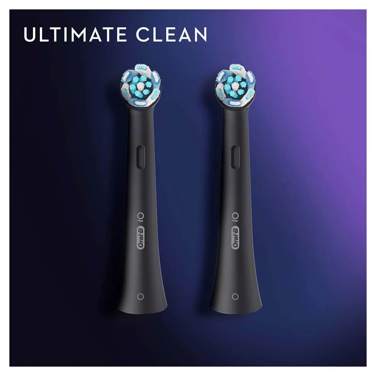 Oral-b Io Rechargeable Toothbrush Replacement Head Black 2 pcs