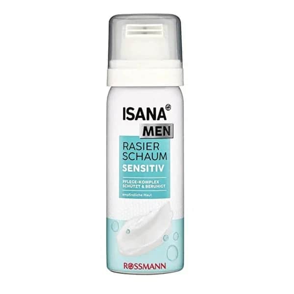 Isana Men Travel Size Shaving Foam Sensitive Skin 50 ml