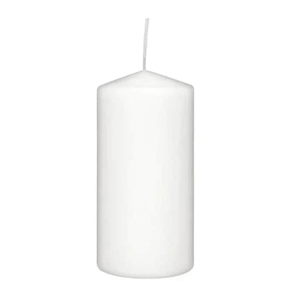 Rubin Licht Cylinder Candle White, 120x60 mm