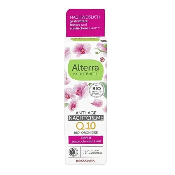 Alterra Anti-Aging Night Cream with Organic Argan Oil and Orchid Extract 50 ml