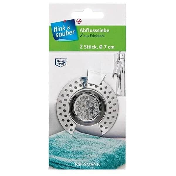 Flink &amp; Sauber Drain Strainer 7 cm 2-pack