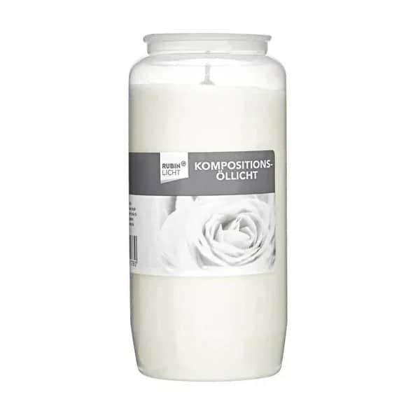 Rubin Licht White Candle No: 7 1 pcs