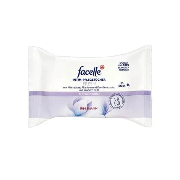 Facelle External Genital Area Care Wipes 15 pcs