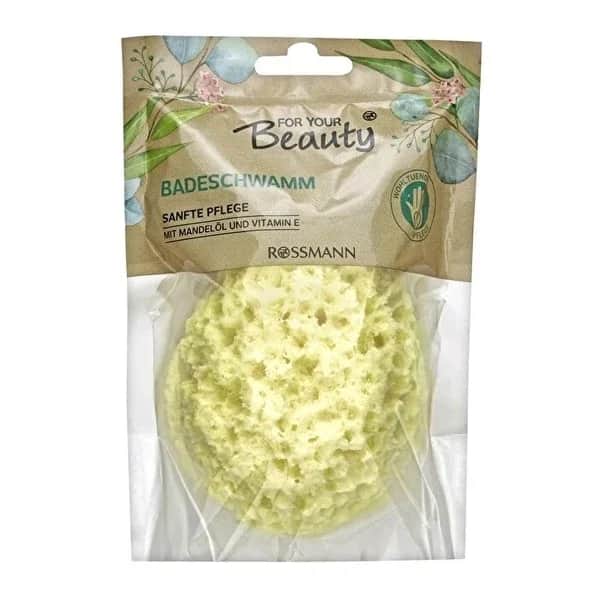 For Your Beauty Almond Oil Bath Sponge with Vitamin E