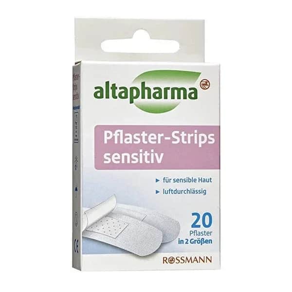 Altapharma Sensitive Skin Strip Bandage 20 pcs in 2 Different Sizes