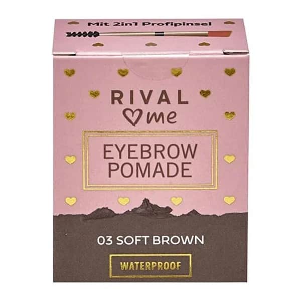 Rival Loves Me Eyebrow Pomade Waterproof No:03 Soft Brown 1 pcs