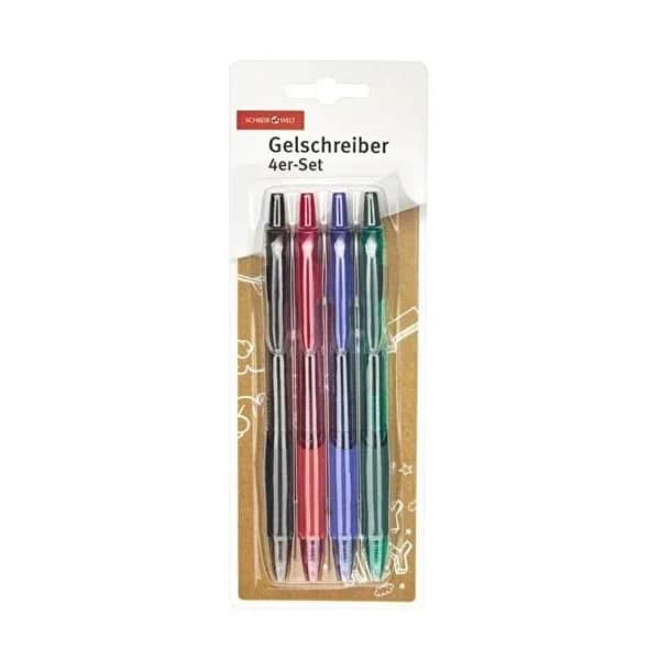 Schreibwelt Ballpoint Pen Gel 4-Pack