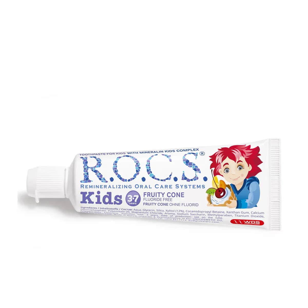 Rocs Kids 3-7 years Fruity Children's Toothpaste (fruit Cone) 35 ml.