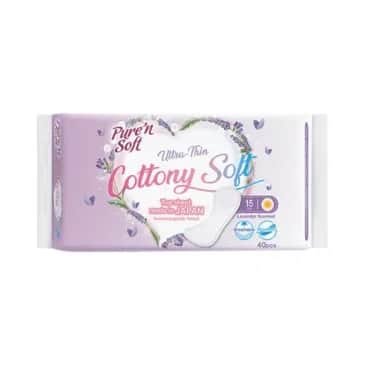 Pure'n Soft Ultra Thin Lavender Scented Daily Pads 40 pcs