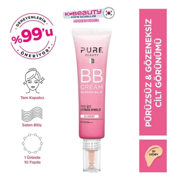 Pure Beauty Bb Cream Spf50 pa+++ Ivory 30 ml