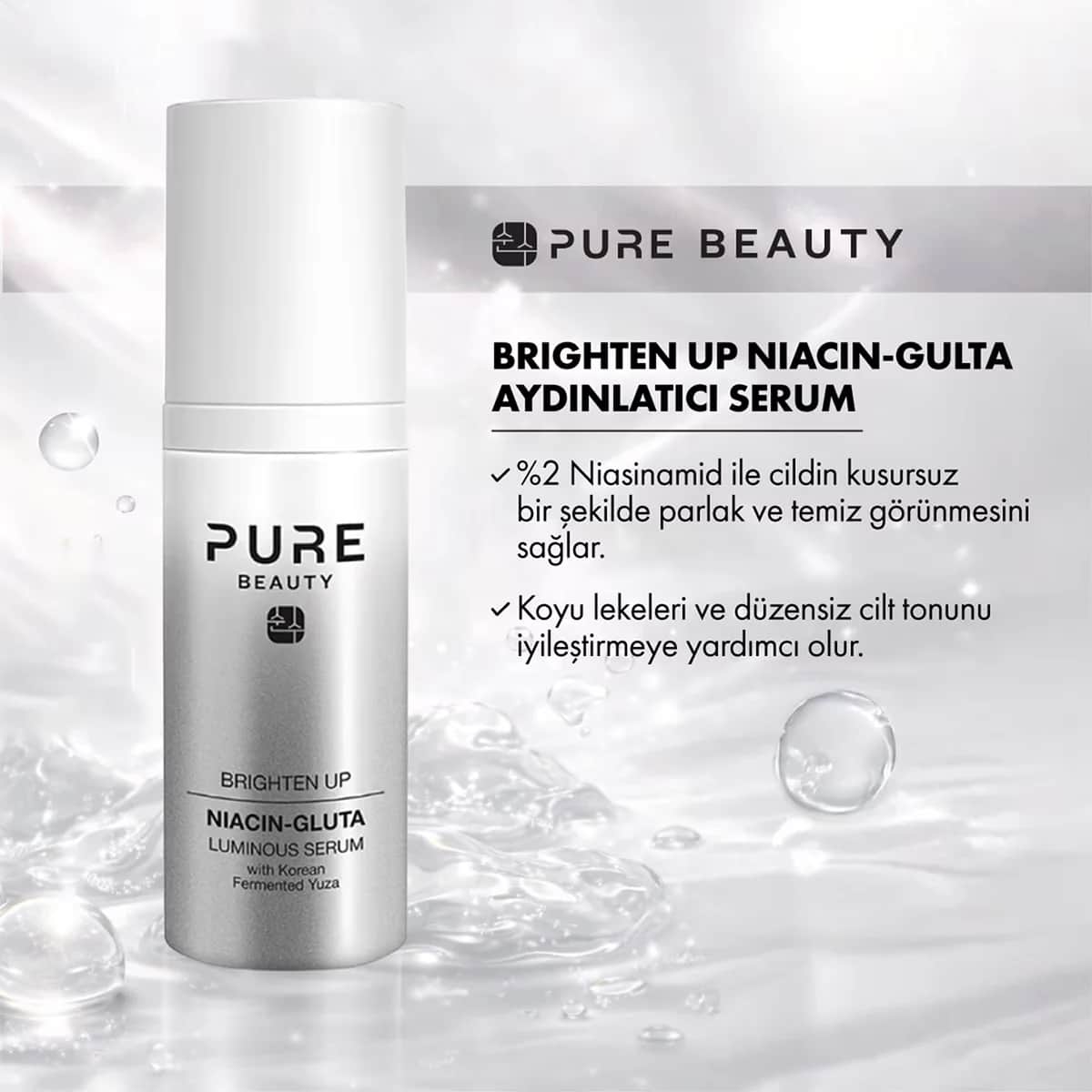 Pure Beauty Brighten Up Niacinamide-glutathione Luminous Serum 30 ml