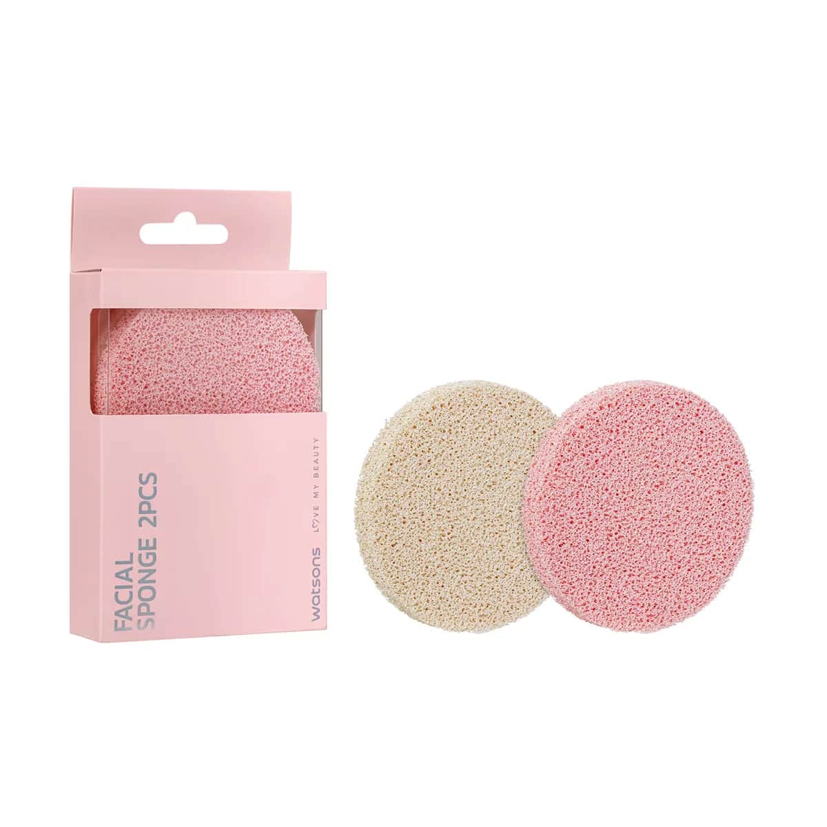 Watsons 2-pcs Facial Cleansing Sponge Set