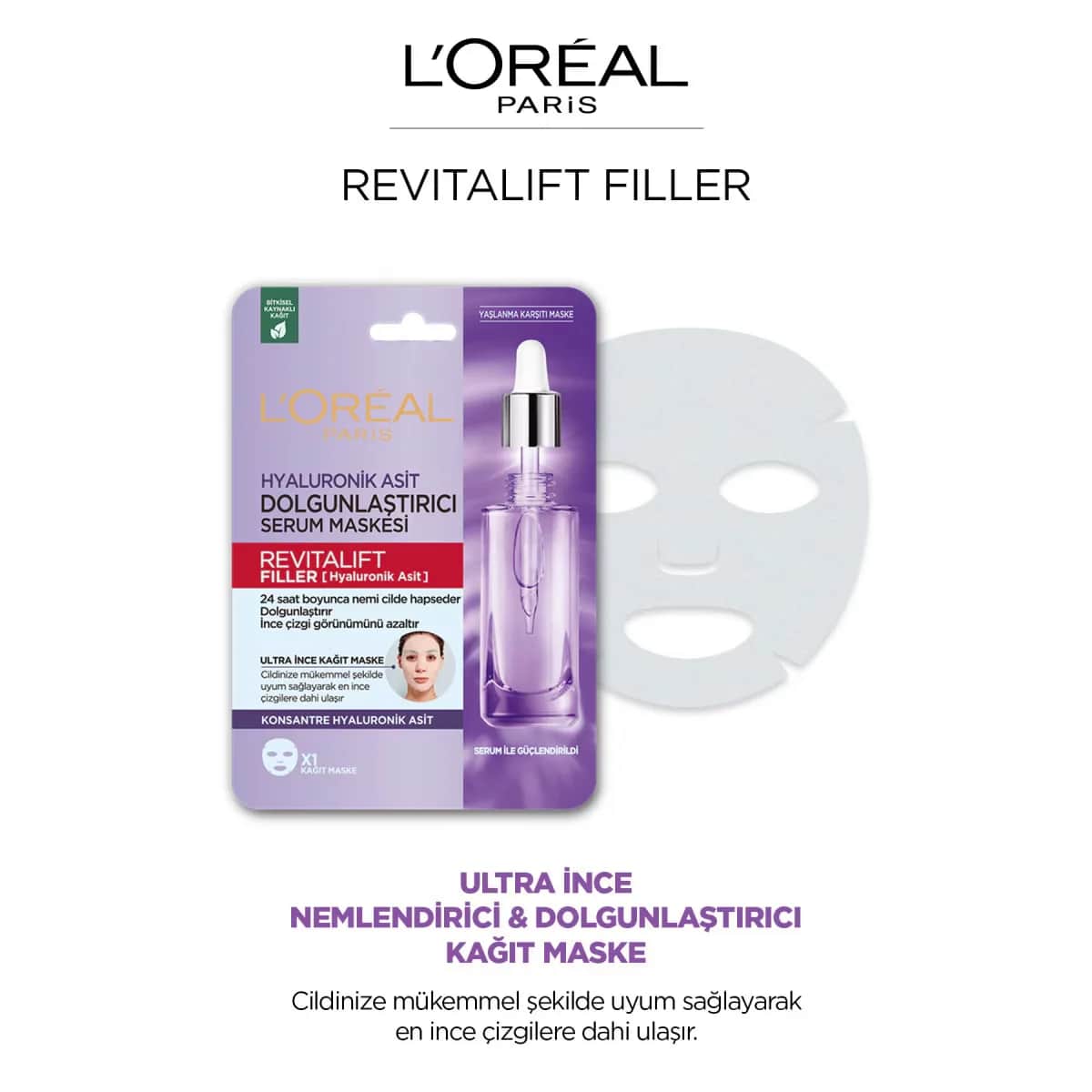 L'Oréal Paris Revitalift Filler Hyaluronic Acid Sheet Mask