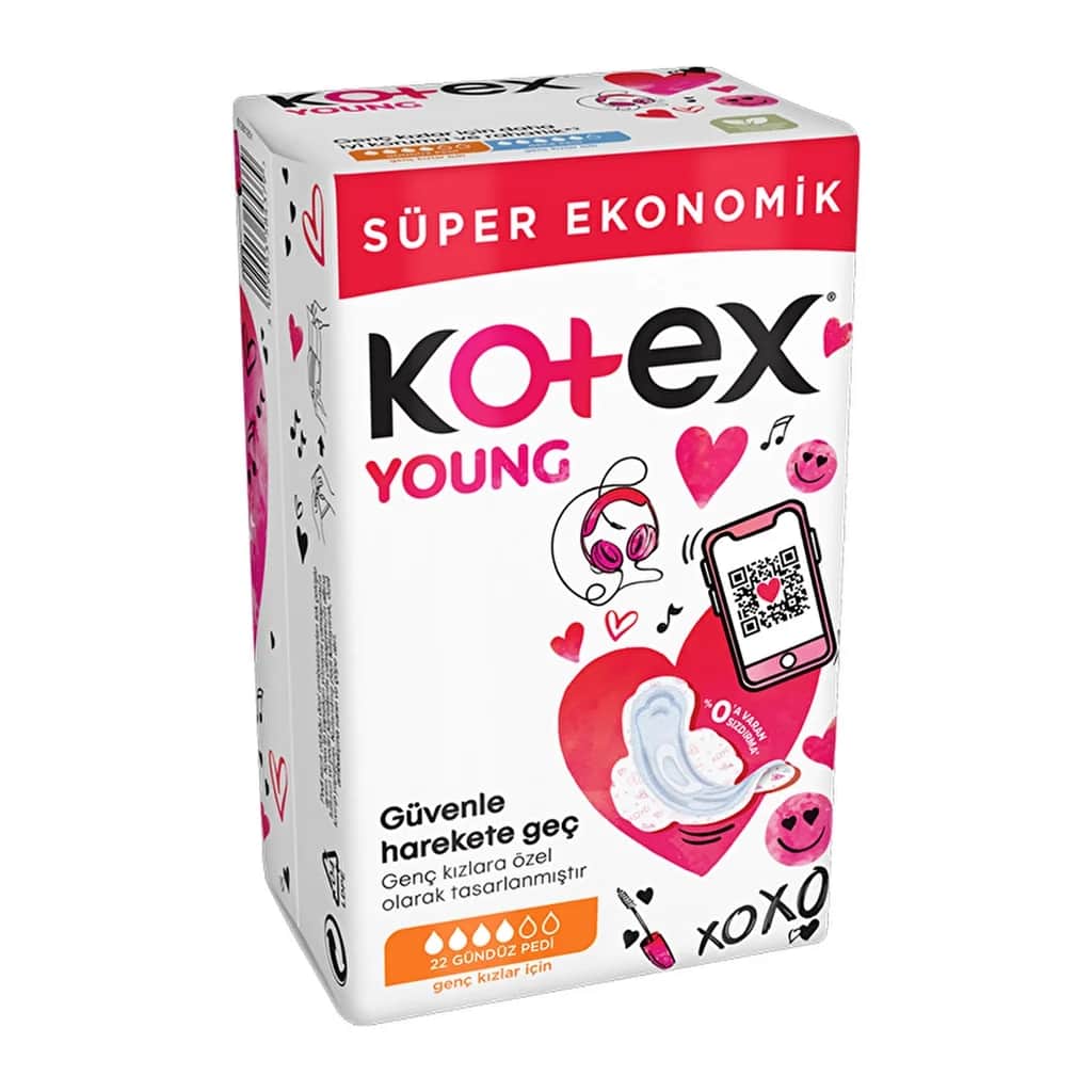 Kotex Young Daytime Pads 22's | Extra Absorbent &amp; Comfortable