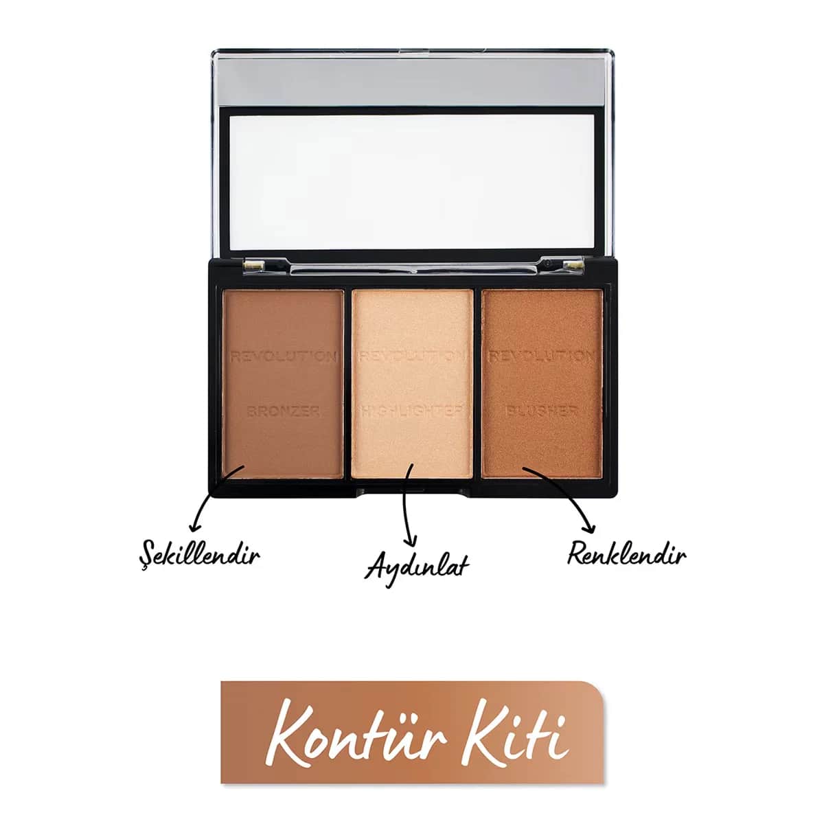 Revolution Ultra Sculpt Contour Palette C04 light/med