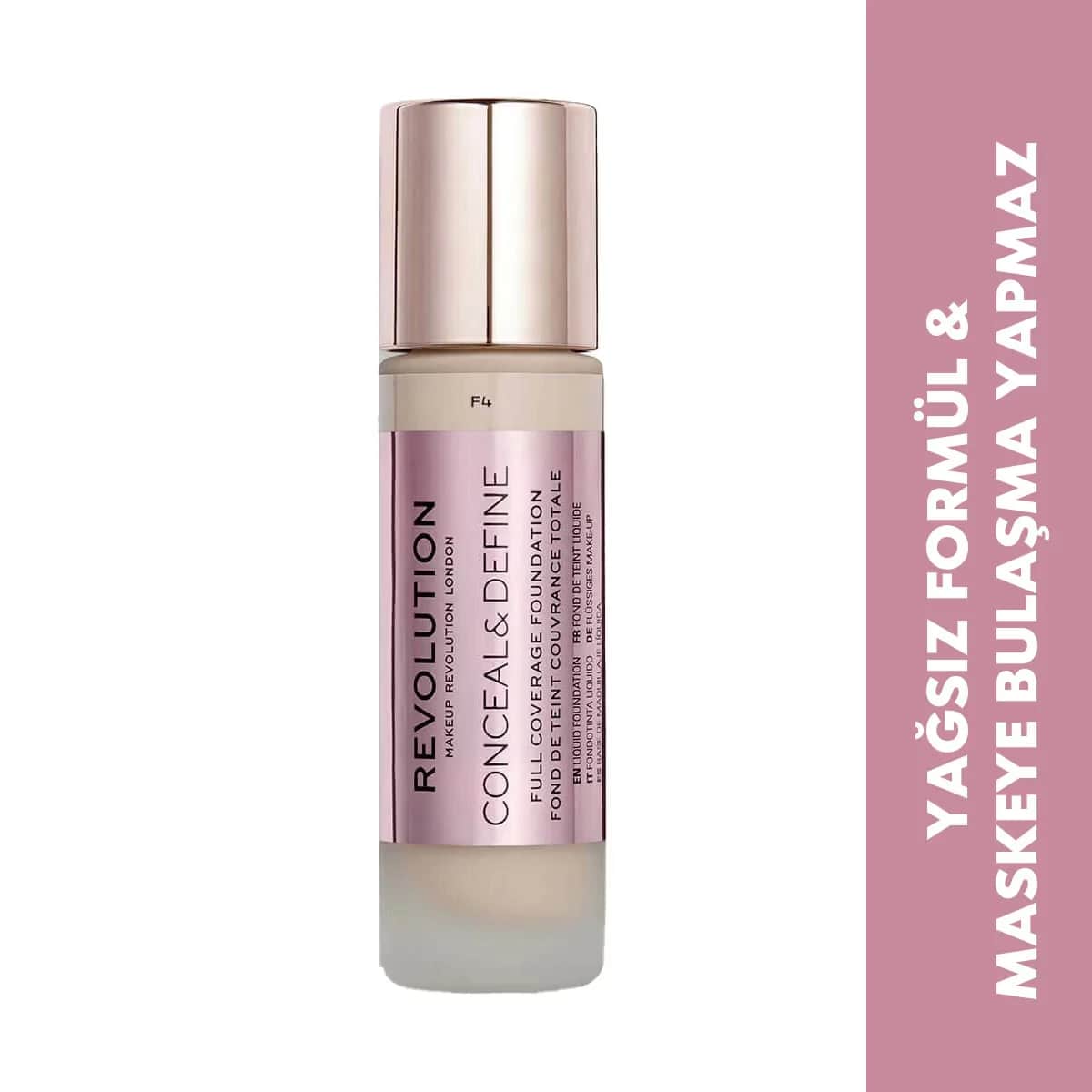 Revolution Conceal &amp; Define Foundation F4