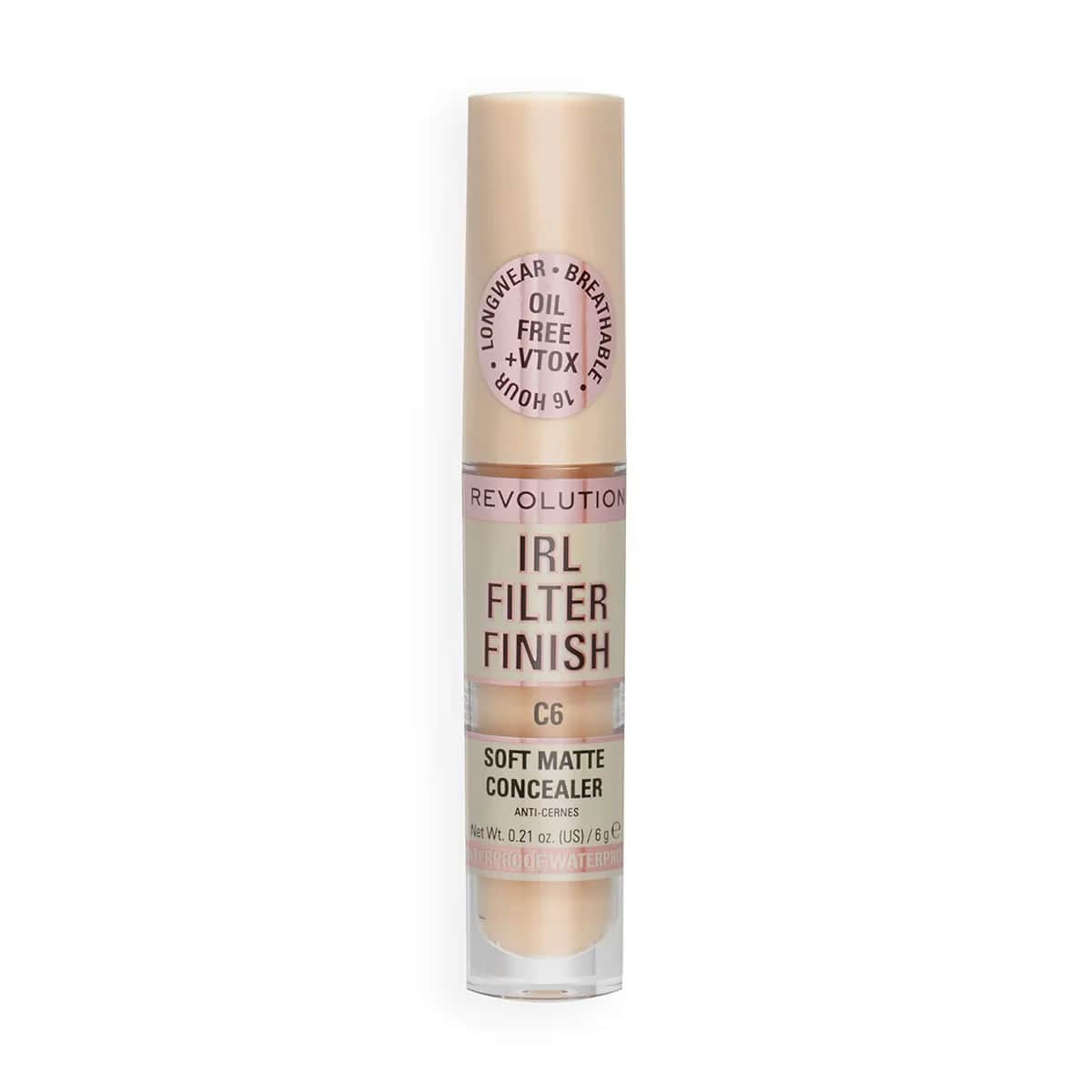 Revolution IRL Filter Finish Concealer C6 - Matte, Long-Lasting