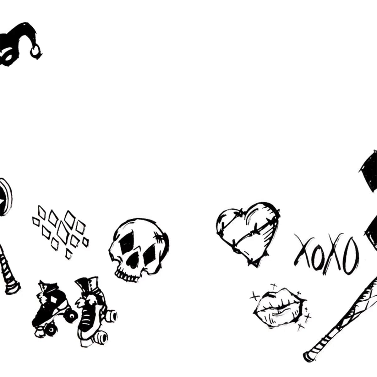 Revolution X Dc Harley Charm Face Sticker