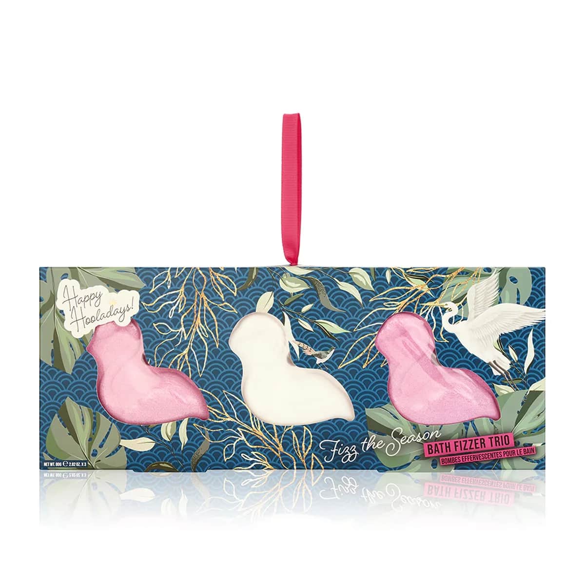 Dirty Works Ho Ho Flamingo 3-Pack Bath Ball 240 g