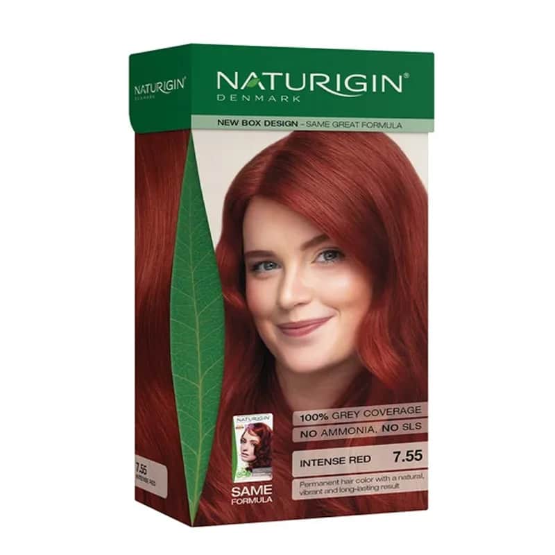Naturigin Organic Hair Dye 7.55 medium Flame Red