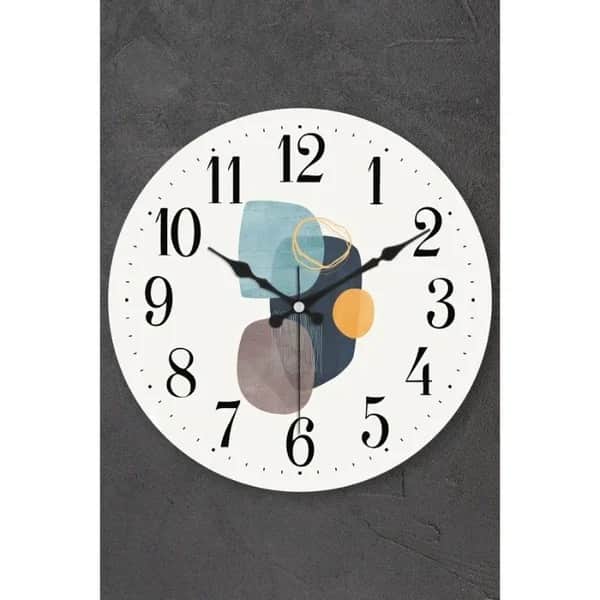 Muyika Musica Bombe 36cm Silent Wall Clock - Glass &amp; Plastic