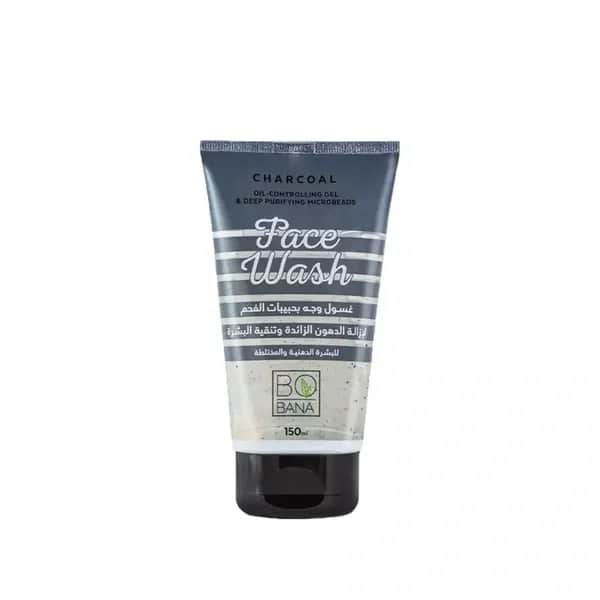 Charcoal Bead Facial Cleanser for Oil Removal and Skin Purification by Bobana 150ml