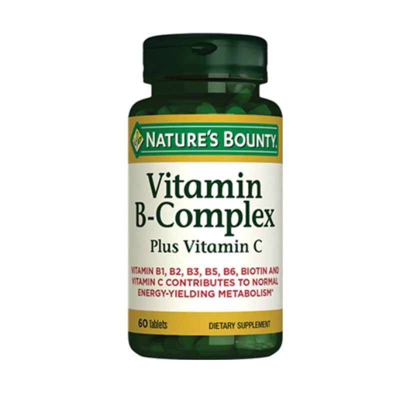 Nature's Bounty Vitamin B-complex Plus Food Supplement 60 tablets