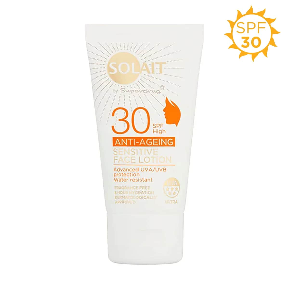 Solait Anti-age Face Sun Lotion For Sensitive Skin Spf30 50 ml