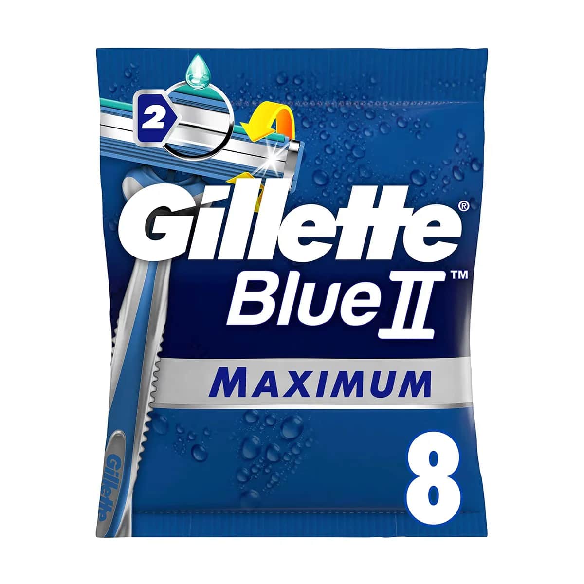 Gillette Razor Blue 2 Maximum Sensitive 8 Blades