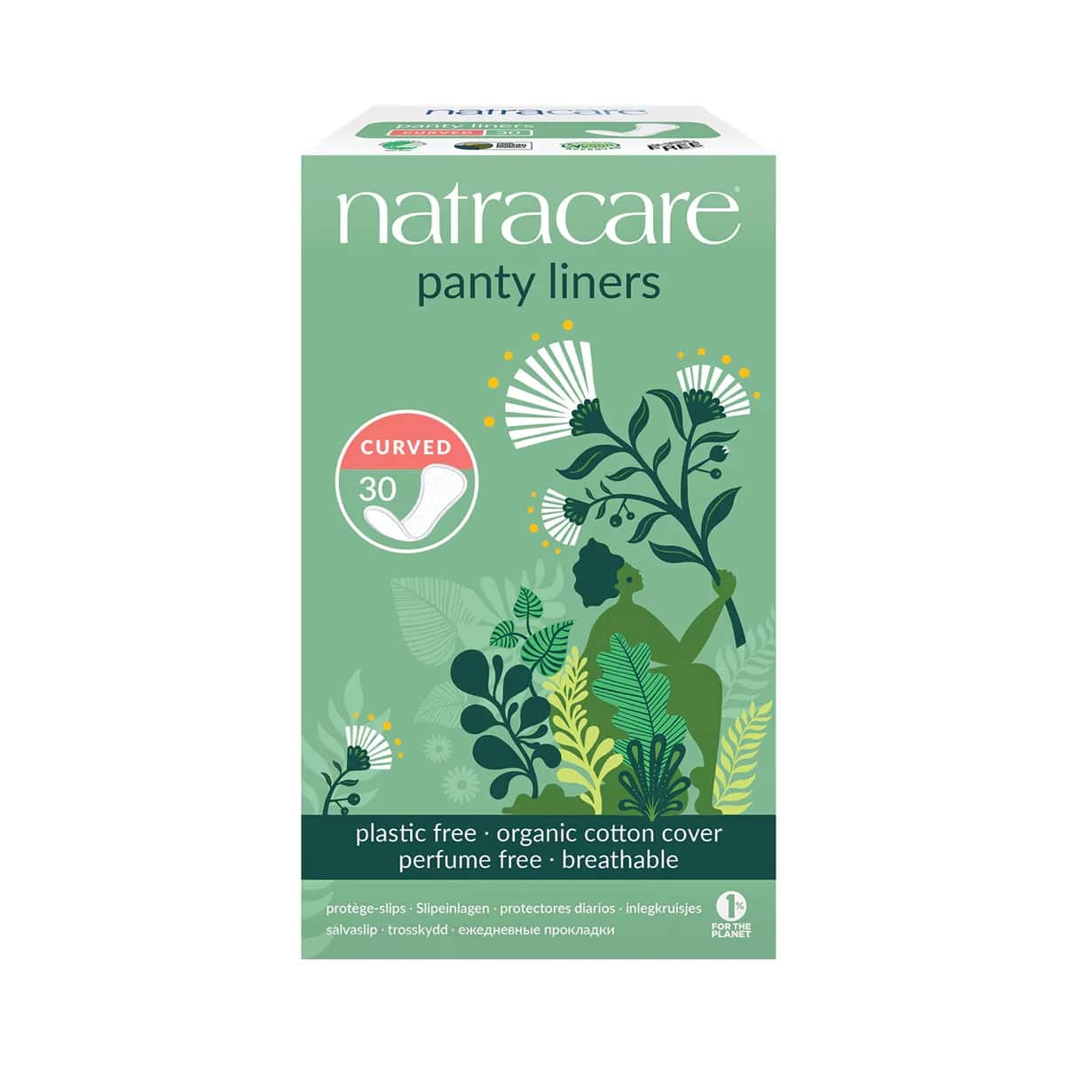 Natracare Organic Daily Pad Anatomically Shaped 30 pcs