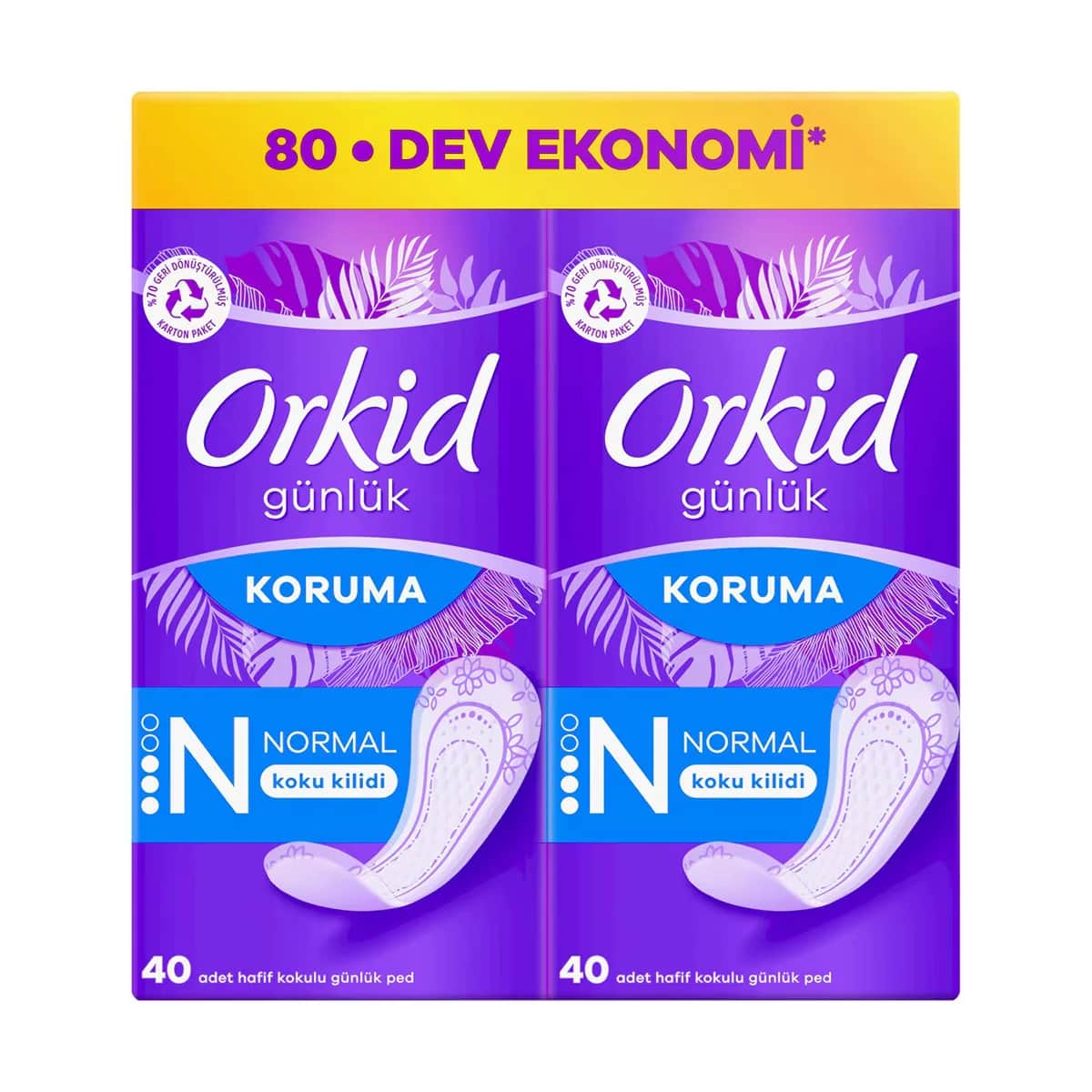 Orkid Daily Protection Pantyliners Regular X 80 pads