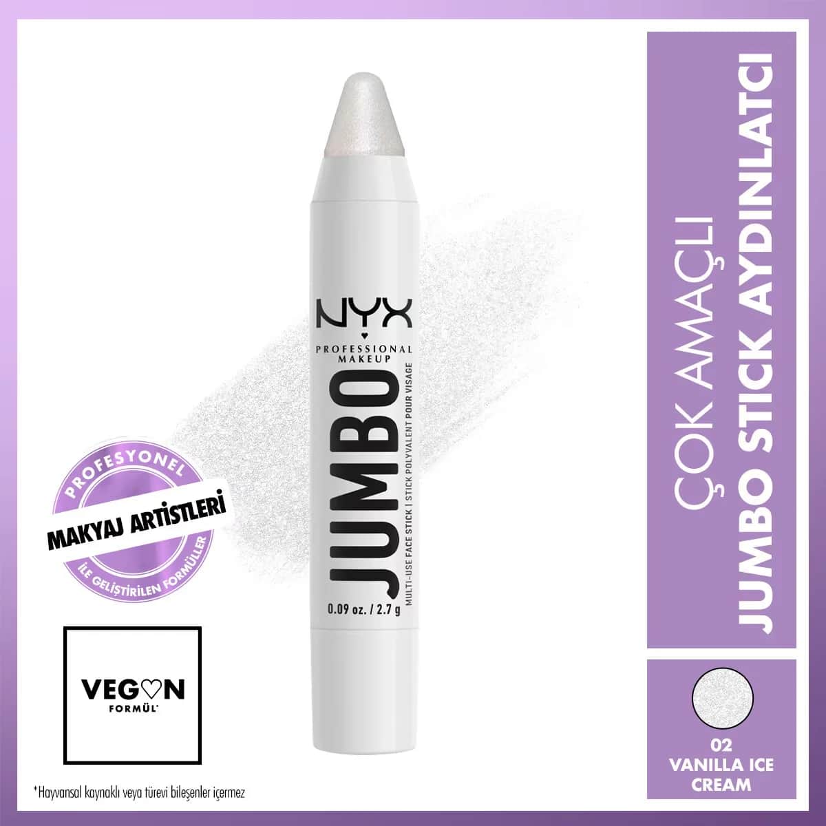 Nyx Professional Makeup Jumbo Face Stick Multi-purpose Stick Illuminator Vanilla Ice Cream