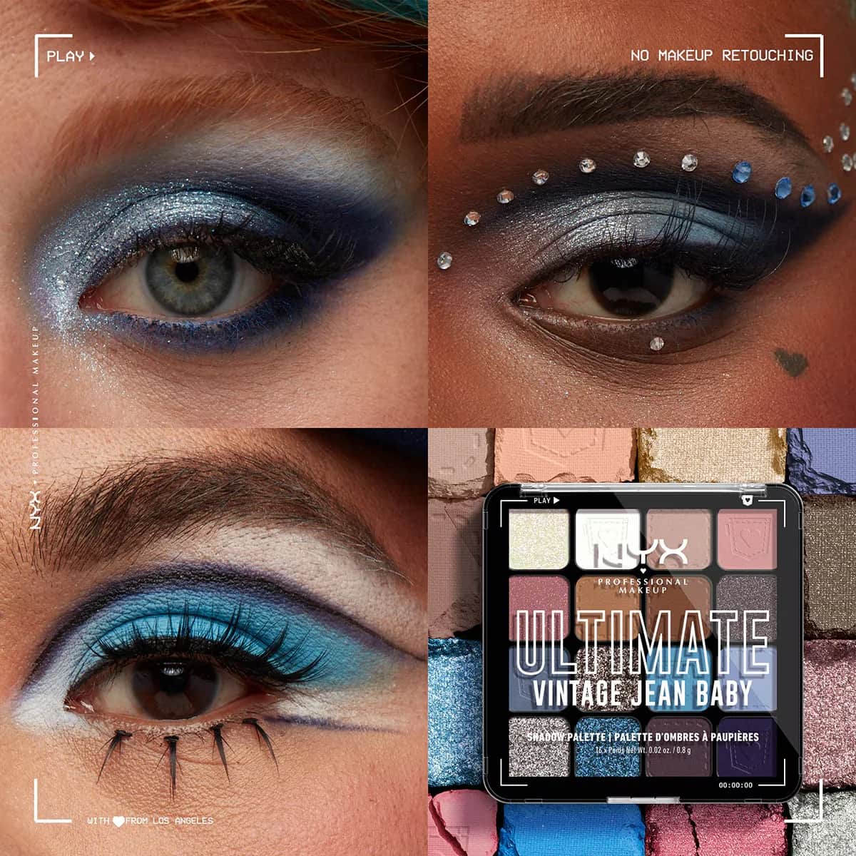 Nyx Professional Makeup Ultimate Shadow Palette Vintage Jean Baby Eyeshadow Palette