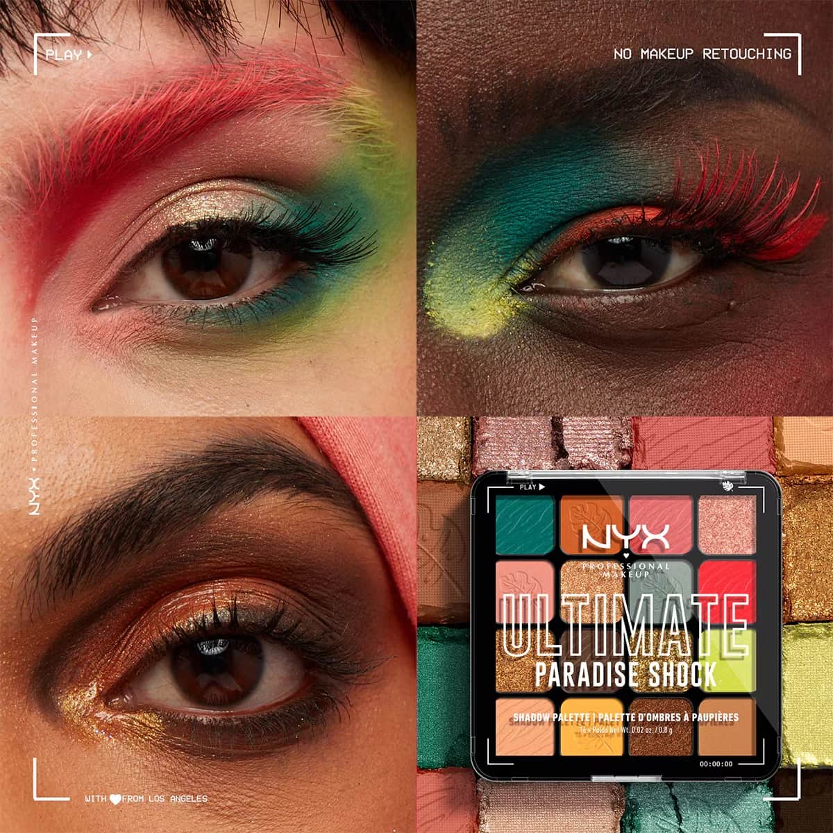 Nyx Professional Makeup Ultimate Shadow Palette Paradise Shock Eyeshadow Palette