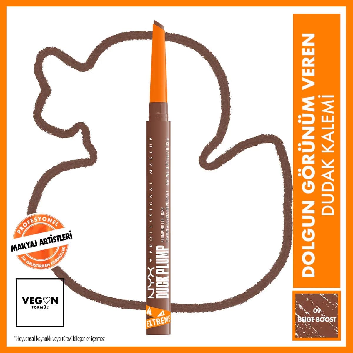 Nyx Professional Makeup Duck Plump Lip Pencil Beige Boost