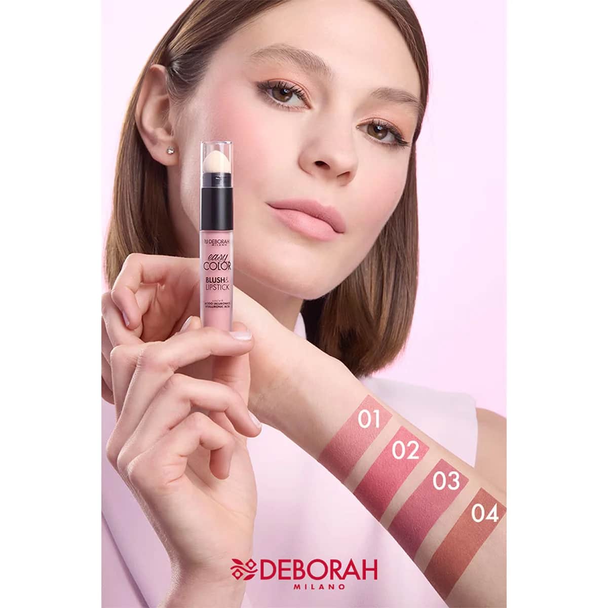 Deborah Easy Color Blush&amp;lip Hyaluronic Acid No: 04