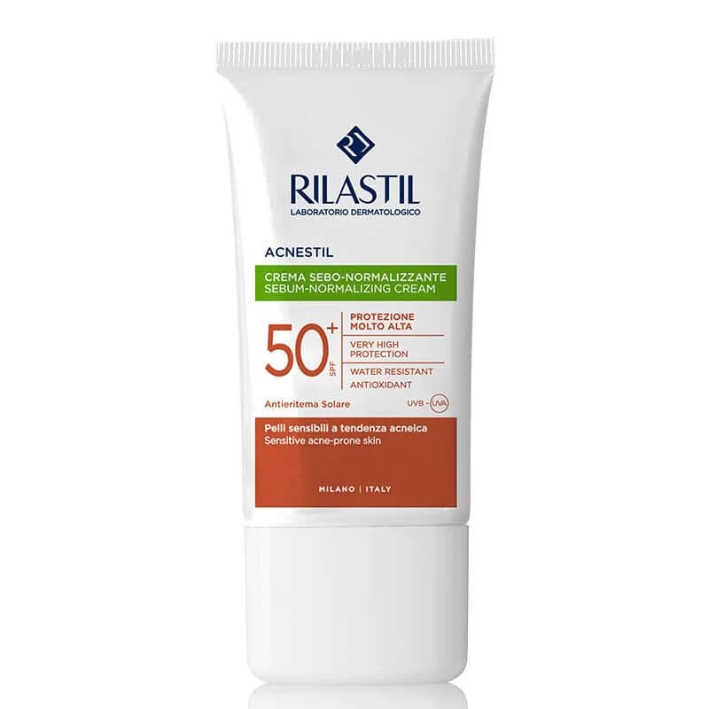 Rilastil Acnestil Face Sunscreen Cream Spf50+ For Irregular Skin 40 ml