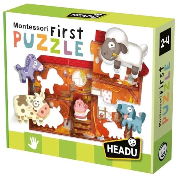 Headu Montessori First Puzzle Farm (2-4 years Old)